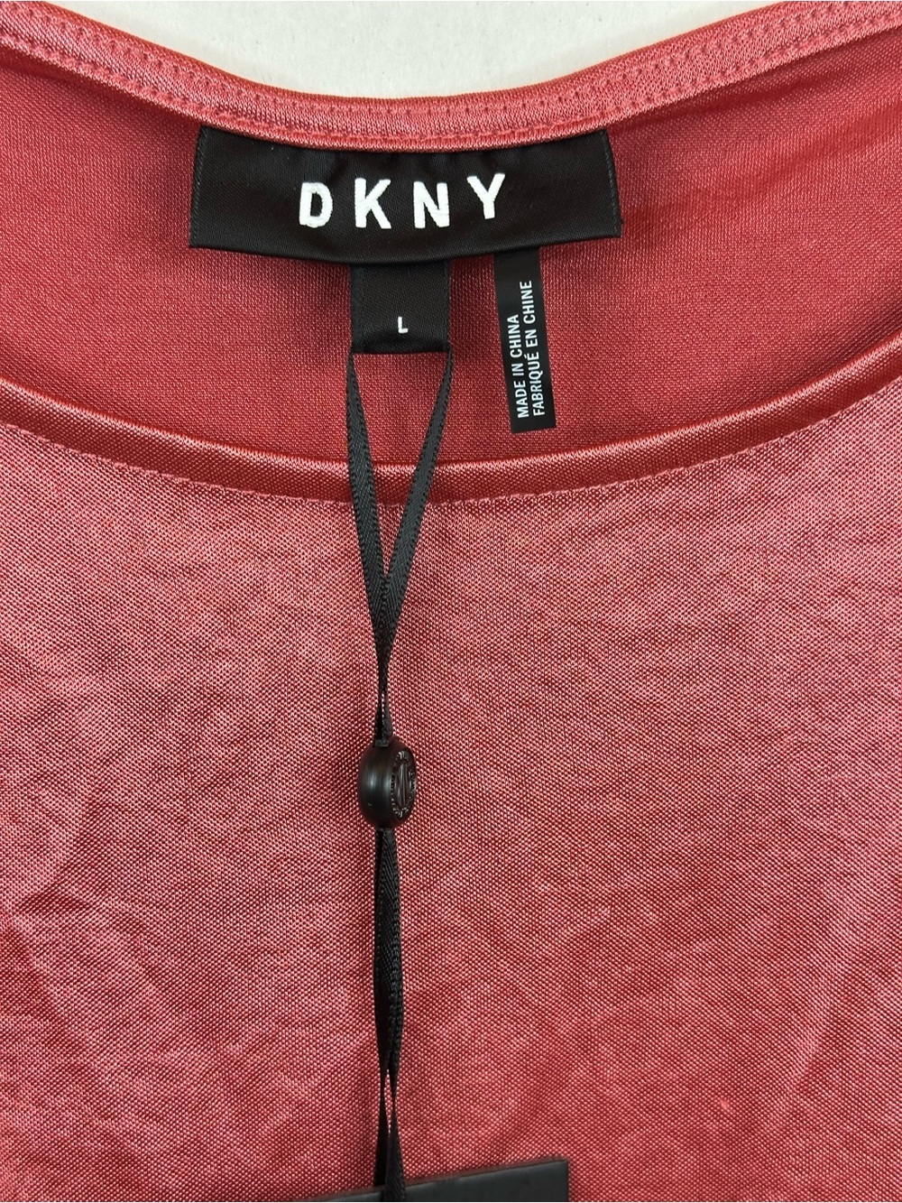 DKNY Dusty Rose Sleeveless Wrap-Style Tank - Picture 2 of 7